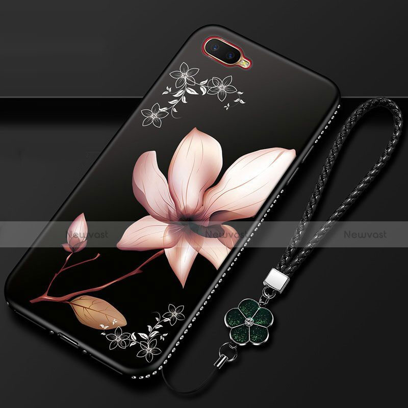 Silicone Candy Rubber Gel Flowers Soft Case Cover M02 for Oppo K1