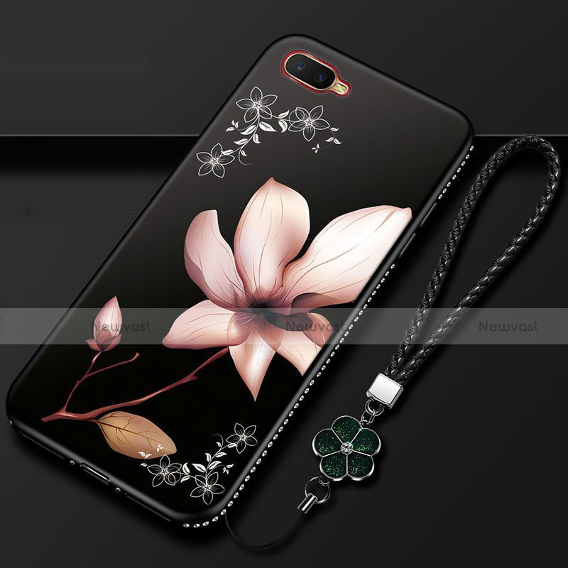 Silicone Candy Rubber Gel Flowers Soft Case Cover M02 for Oppo R17 Neo