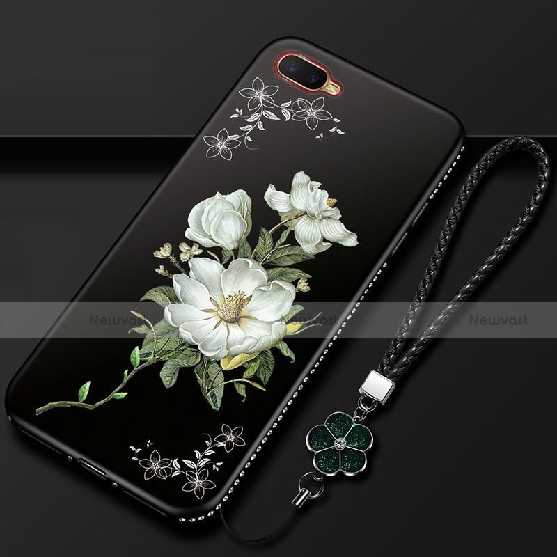 Silicone Candy Rubber Gel Flowers Soft Case Cover M02 for Oppo RX17 Neo