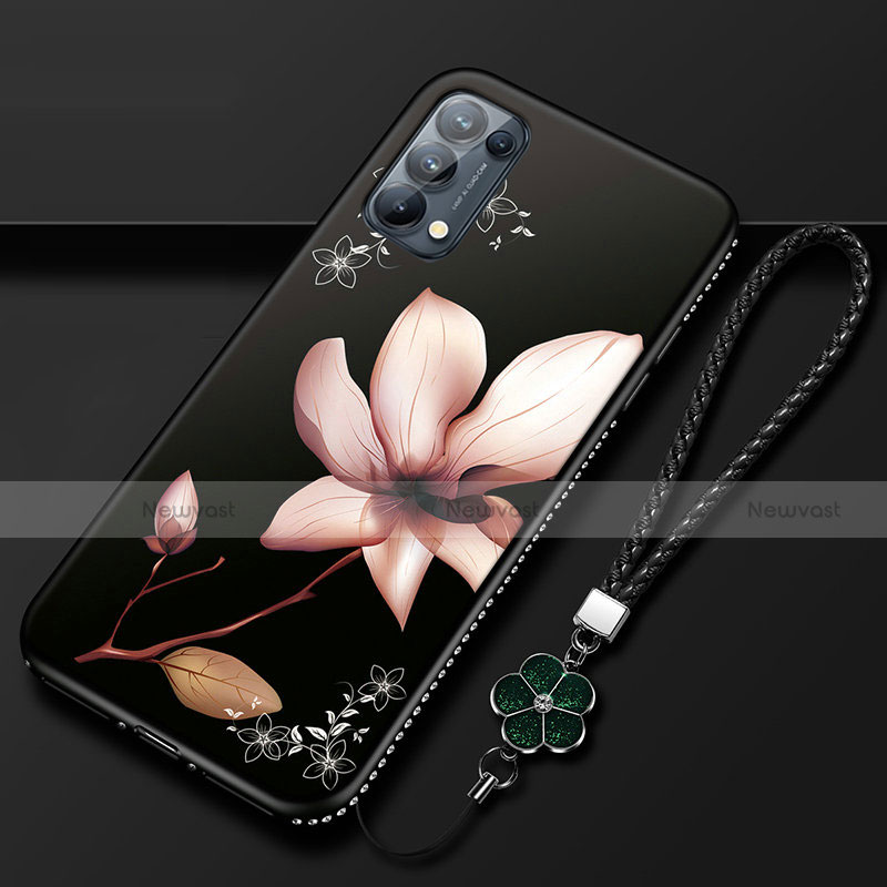 Silicone Candy Rubber Gel Flowers Soft Case Cover S01 for Oppo Reno5 Pro 5G