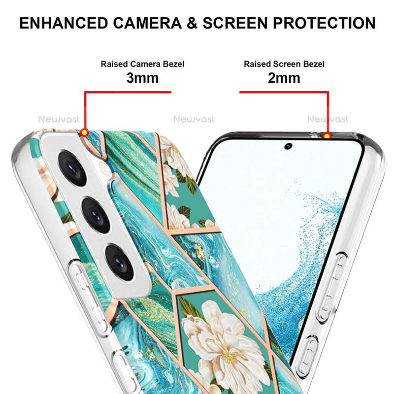 Silicone Candy Rubber Gel Flowers Soft Case Cover S01 for Samsung Galaxy S21 FE 5G