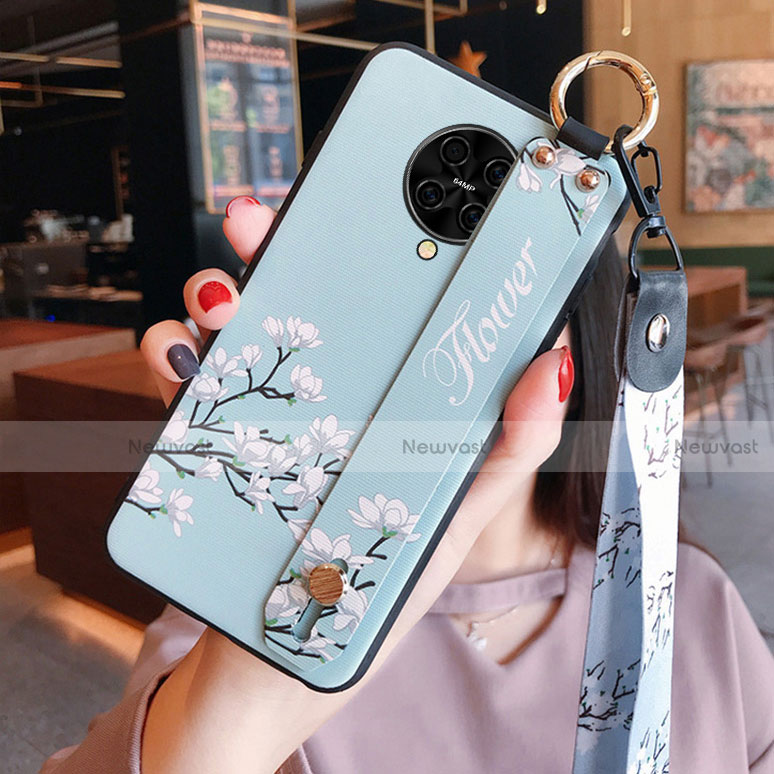 Silicone Candy Rubber Gel Flowers Soft Case Cover S01 for Xiaomi Poco F2 Pro