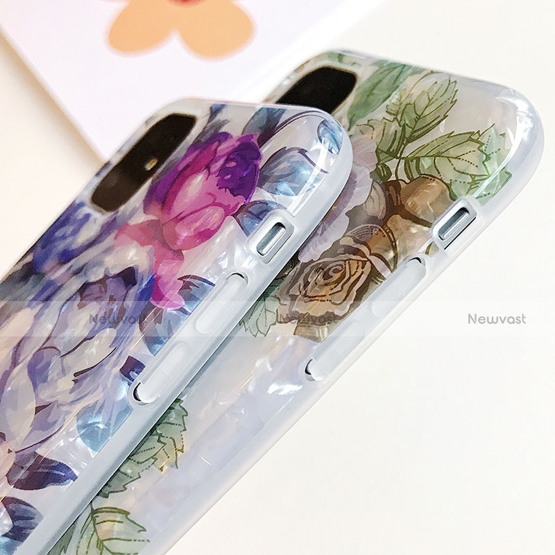 Silicone Candy Rubber Gel Flowers Soft Case Cover S02 for Apple iPhone 11 Pro Max