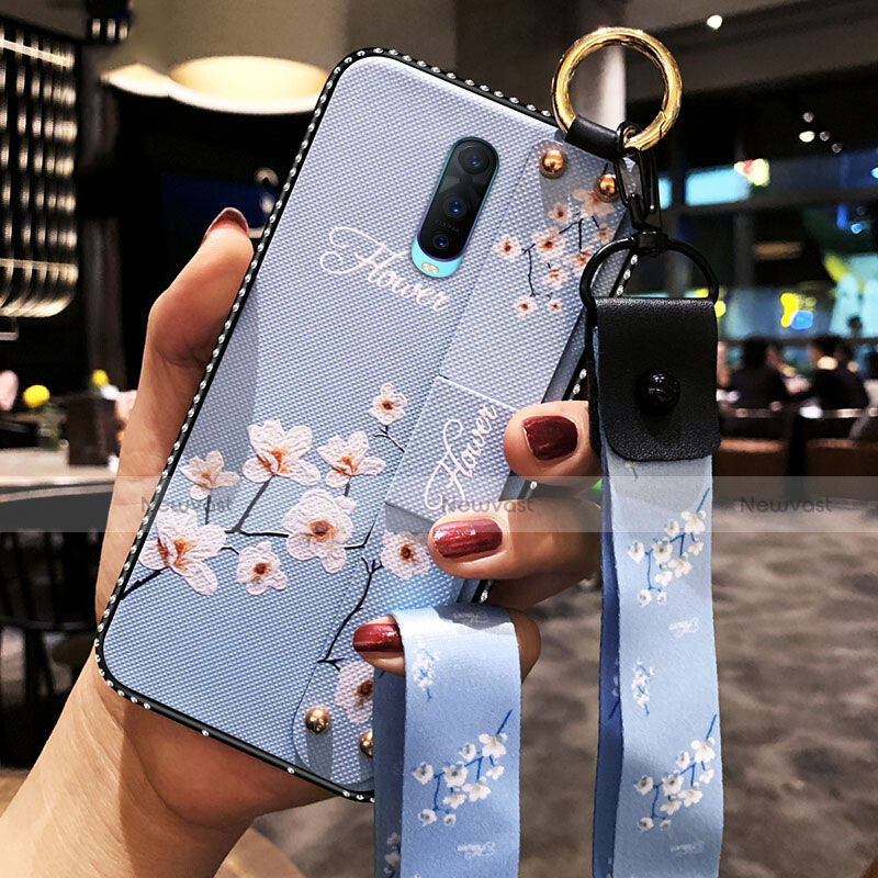 Silicone Candy Rubber Gel Flowers Soft Case Cover S02 for Oppo RX17 Pro