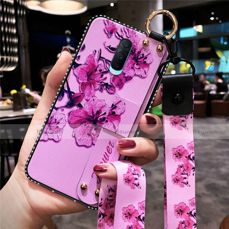 Silicone Candy Rubber Gel Flowers Soft Case Cover S02 for Oppo RX17 Pro