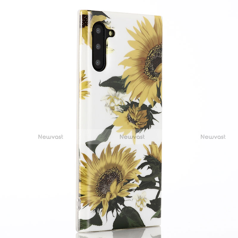 Silicone Candy Rubber Gel Flowers Soft Case Cover S02 for Samsung Galaxy Note 10 5G