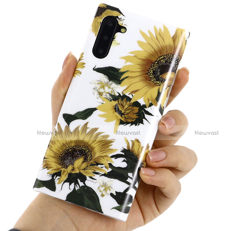 Silicone Candy Rubber Gel Flowers Soft Case Cover S02 for Samsung Galaxy Note 10 5G