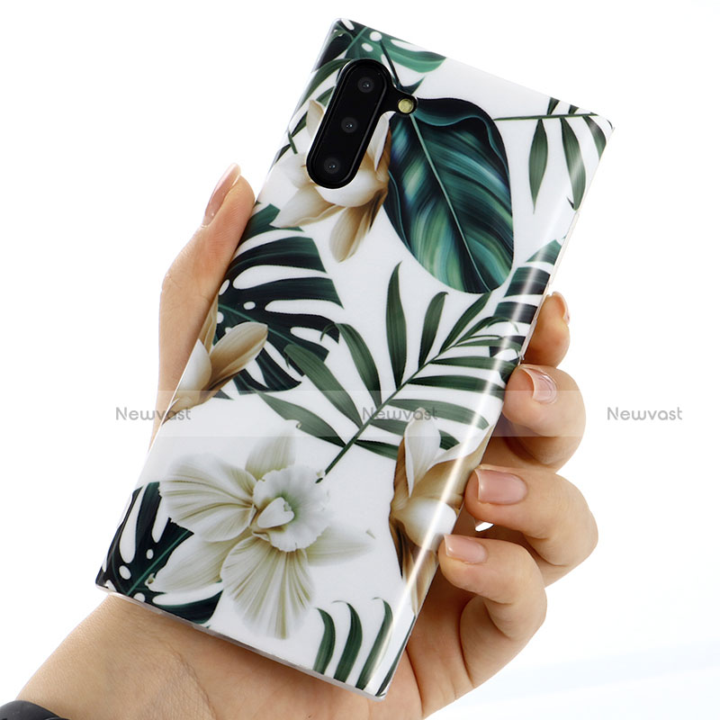 Silicone Candy Rubber Gel Flowers Soft Case Cover S02 for Samsung Galaxy Note 10 5G