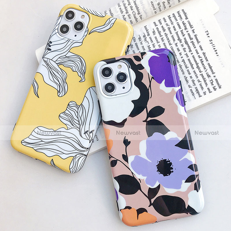 Silicone Candy Rubber Gel Flowers Soft Case Cover S03 for Apple iPhone 11 Pro