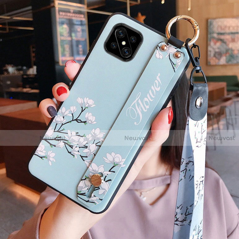 Silicone Candy Rubber Gel Flowers Soft Case Cover S03 for Oppo A92s 5G