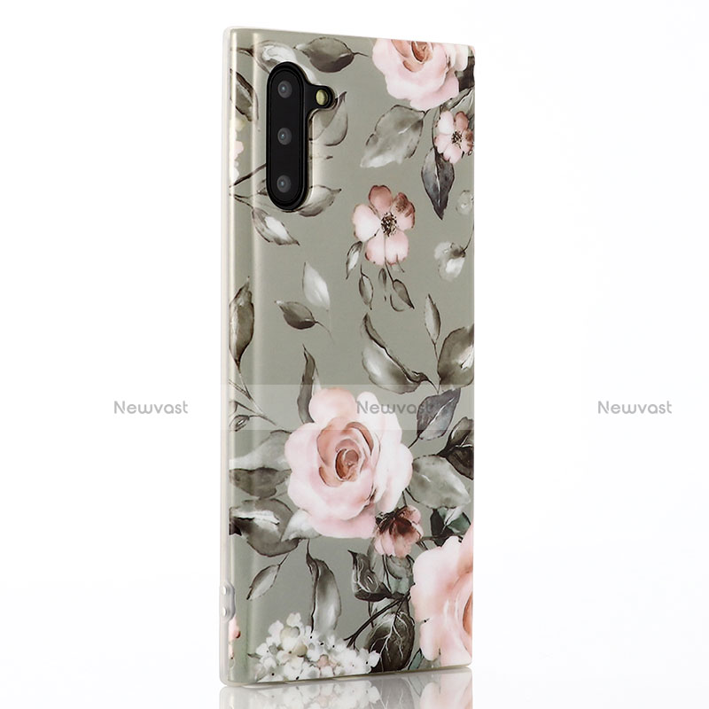 Silicone Candy Rubber Gel Flowers Soft Case Cover S03 for Samsung Galaxy Note 10