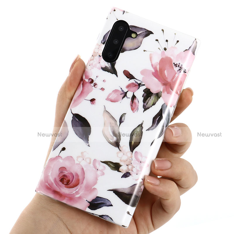 Silicone Candy Rubber Gel Flowers Soft Case Cover S03 for Samsung Galaxy Note 10