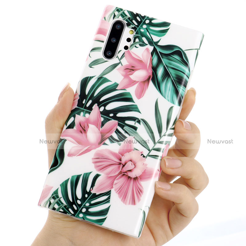 Silicone Candy Rubber Gel Flowers Soft Case Cover S03 for Samsung Galaxy Note 10 Plus 5G