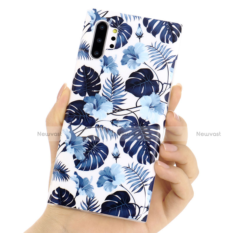Silicone Candy Rubber Gel Flowers Soft Case Cover S03 for Samsung Galaxy Note 10 Plus