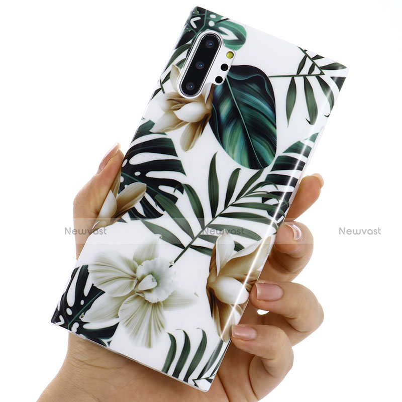 Silicone Candy Rubber Gel Flowers Soft Case Cover S03 for Samsung Galaxy Note 10 Plus