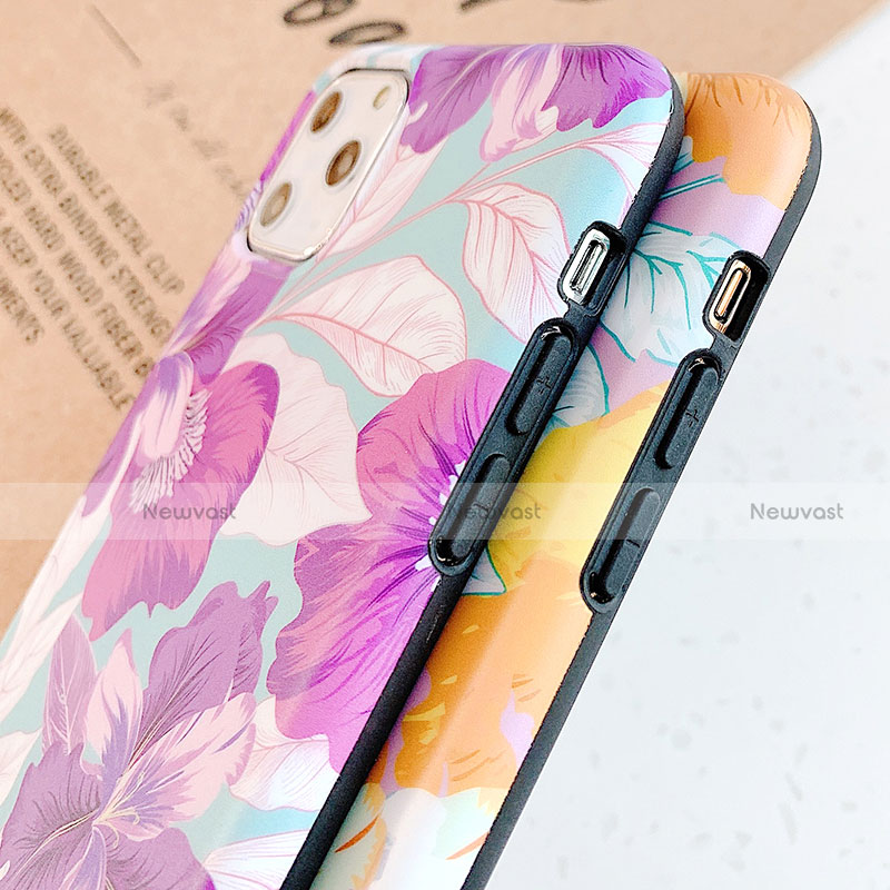 Silicone Candy Rubber Gel Flowers Soft Case Cover S04 for Apple iPhone 11 Pro