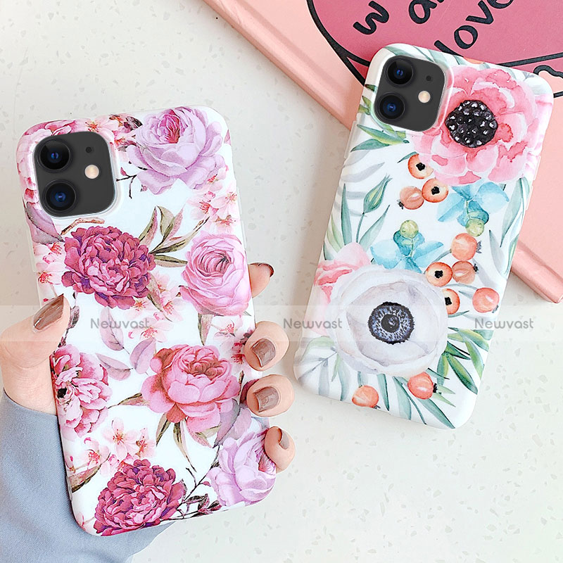 Silicone Candy Rubber Gel Flowers Soft Case Cover S05 for Apple iPhone 11