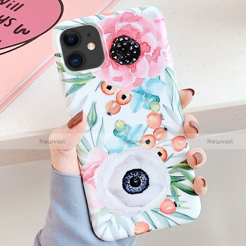 Silicone Candy Rubber Gel Flowers Soft Case Cover S05 for Apple iPhone 11 Mixed