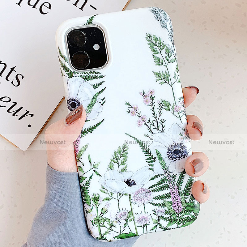 Silicone Candy Rubber Gel Flowers Soft Case Cover S05 for Apple iPhone 11 Pro