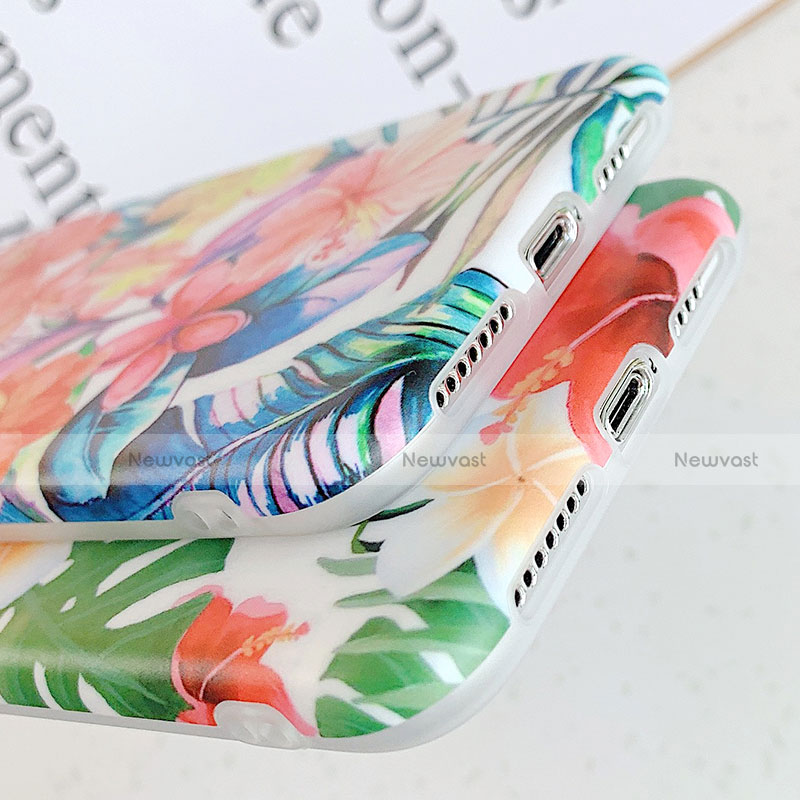 Silicone Candy Rubber Gel Flowers Soft Case Cover S06 for Apple iPhone 11