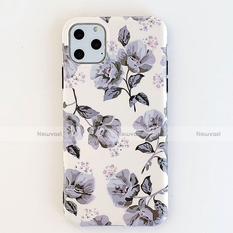 Silicone Candy Rubber Gel Flowers Soft Case Cover S07 for Apple iPhone 11 Pro