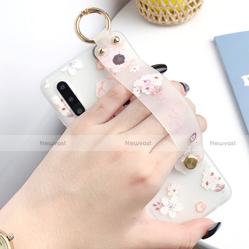 Silicone Candy Rubber Gel Flowers Soft Case Cover S07 for Huawei P30