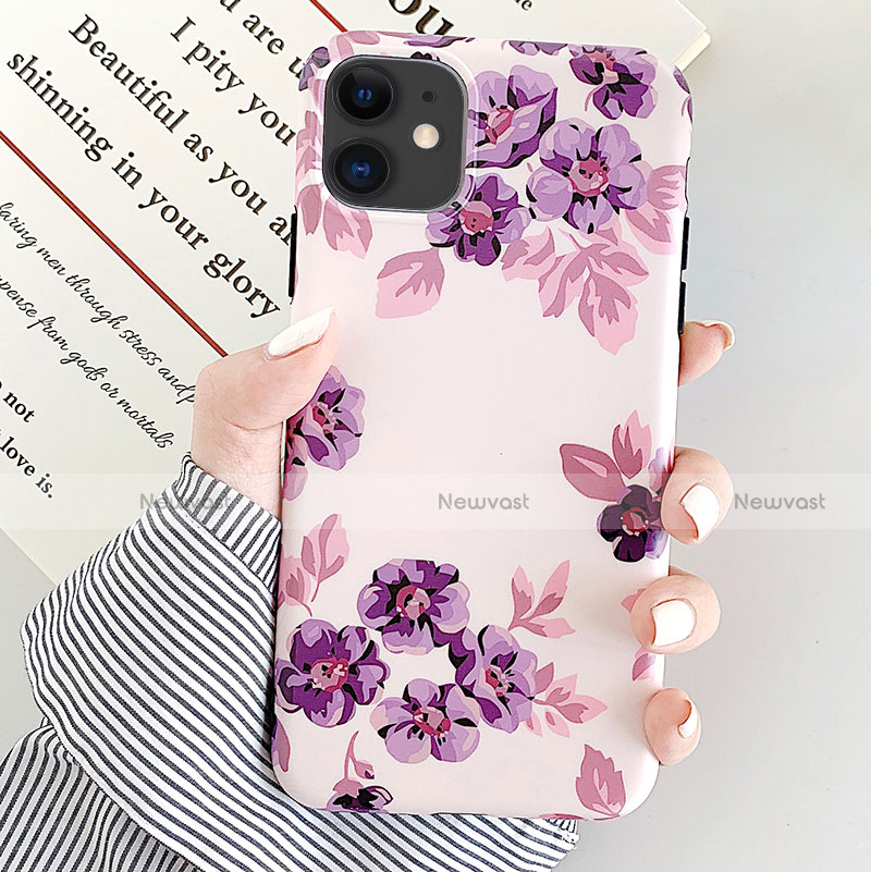 Silicone Candy Rubber Gel Flowers Soft Case Cover S08 for Apple iPhone 11