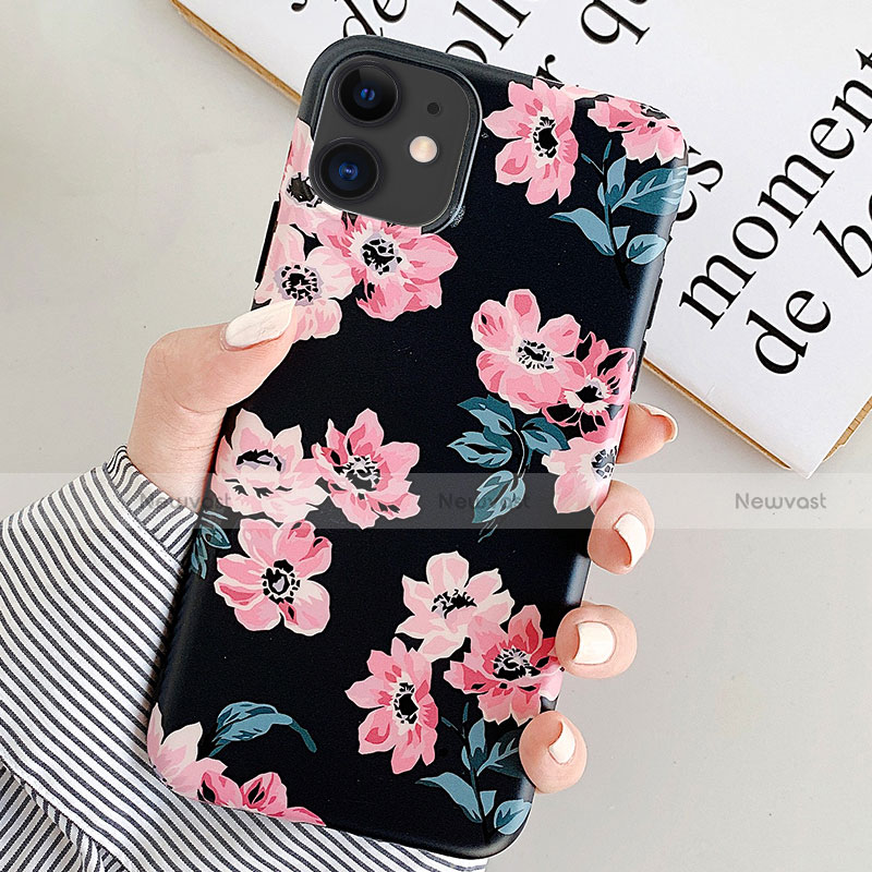 Silicone Candy Rubber Gel Flowers Soft Case Cover S08 for Apple iPhone 11