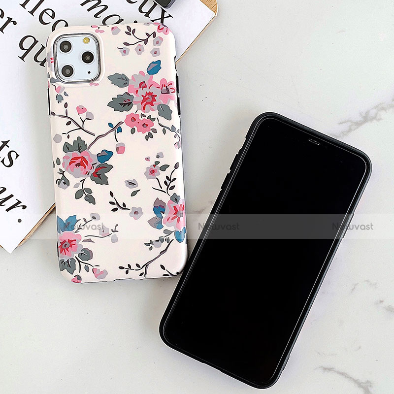 Silicone Candy Rubber Gel Flowers Soft Case Cover S08 for Apple iPhone 11 Pro