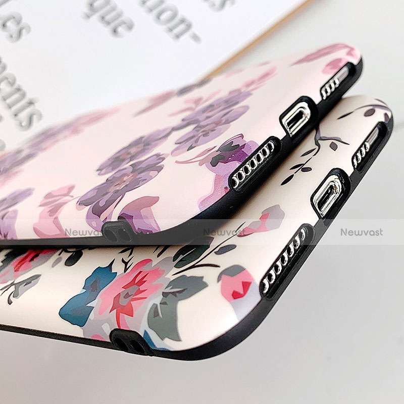 Silicone Candy Rubber Gel Flowers Soft Case Cover S08 for Apple iPhone 11 Pro Max