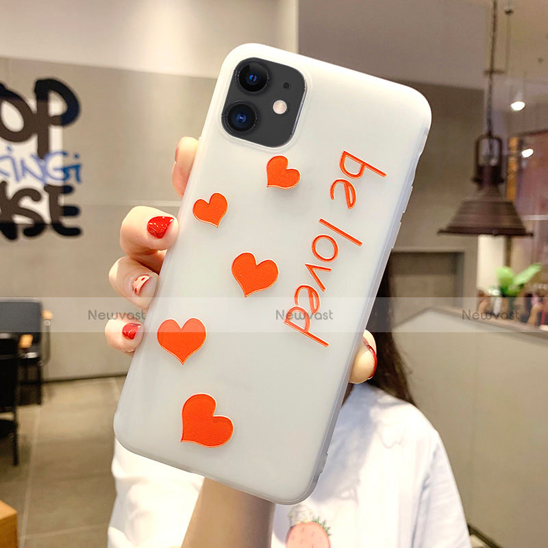 Silicone Candy Rubber Gel Love Heart Soft Case Cover S02 for Apple iPhone 11