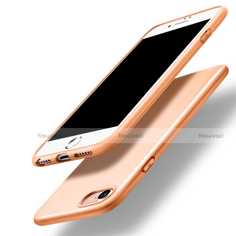 Silicone Candy Rubber Gel Soft Case for Apple iPhone 7 Orange