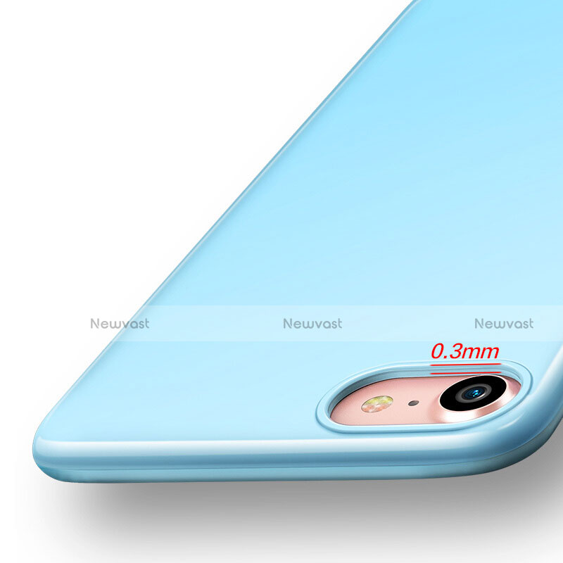 Silicone Candy Rubber Gel Soft Case for Apple iPhone 8 Sky Blue