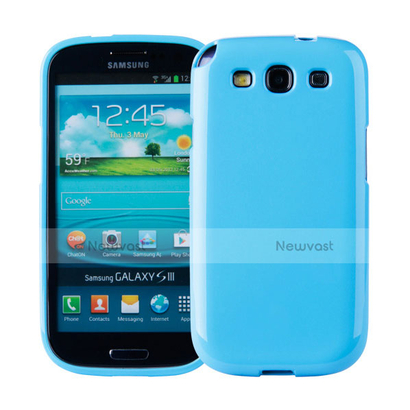 Silicone Candy Rubber Gel Soft Case for Samsung Galaxy S3 i9300 Blue