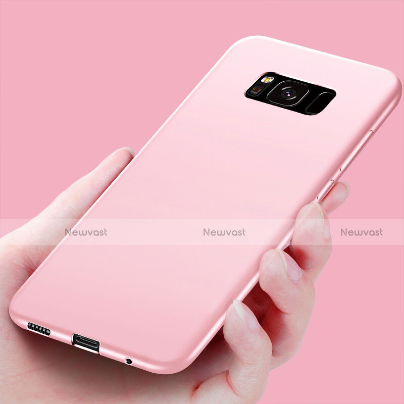 Silicone Candy Rubber Gel Soft Case for Samsung Galaxy S8 Plus Rose Gold