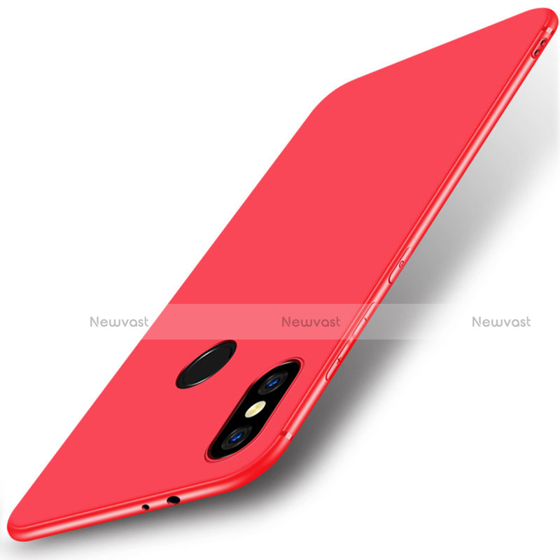 Silicone Candy Rubber Gel Soft Case for Xiaomi Mi A2 Red