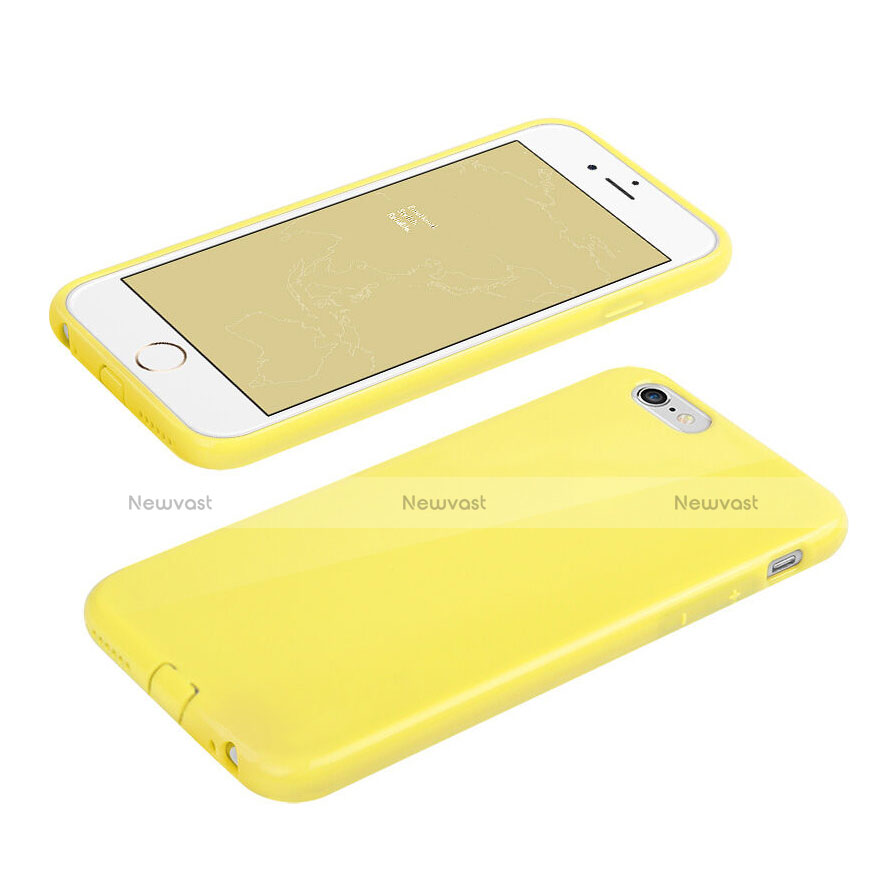 Silicone Candy Rubber Gel Soft Cover for Apple iPhone 6 Yellow