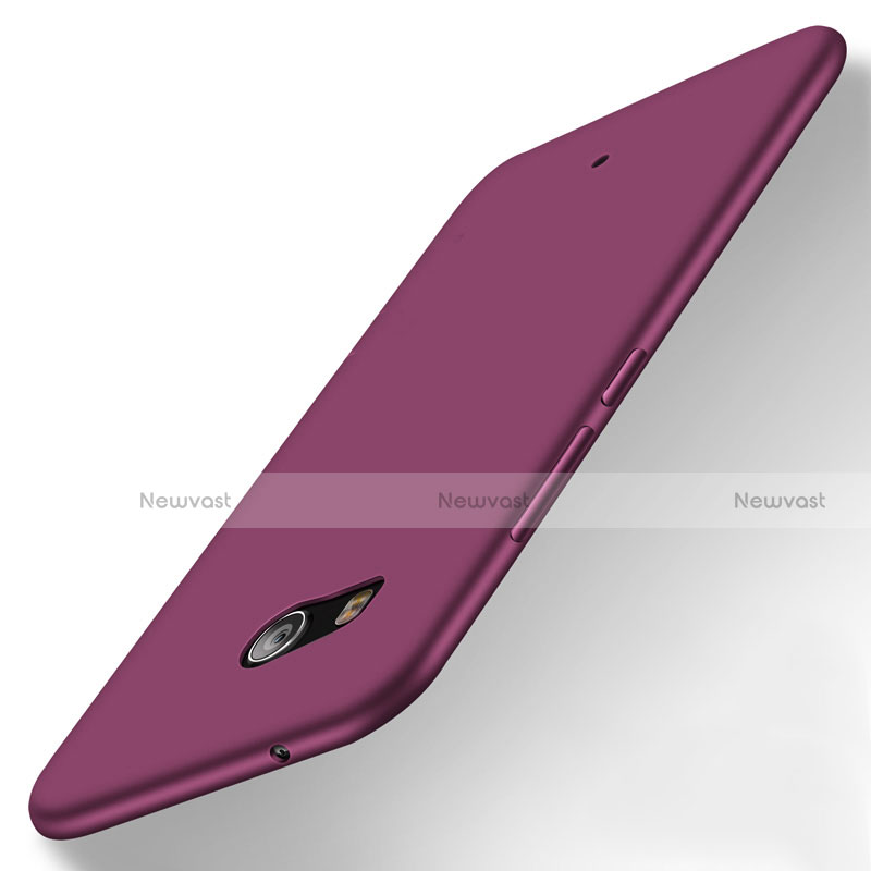 Silicone Candy Rubber Gel Soft Cover for HTC U11 Purple