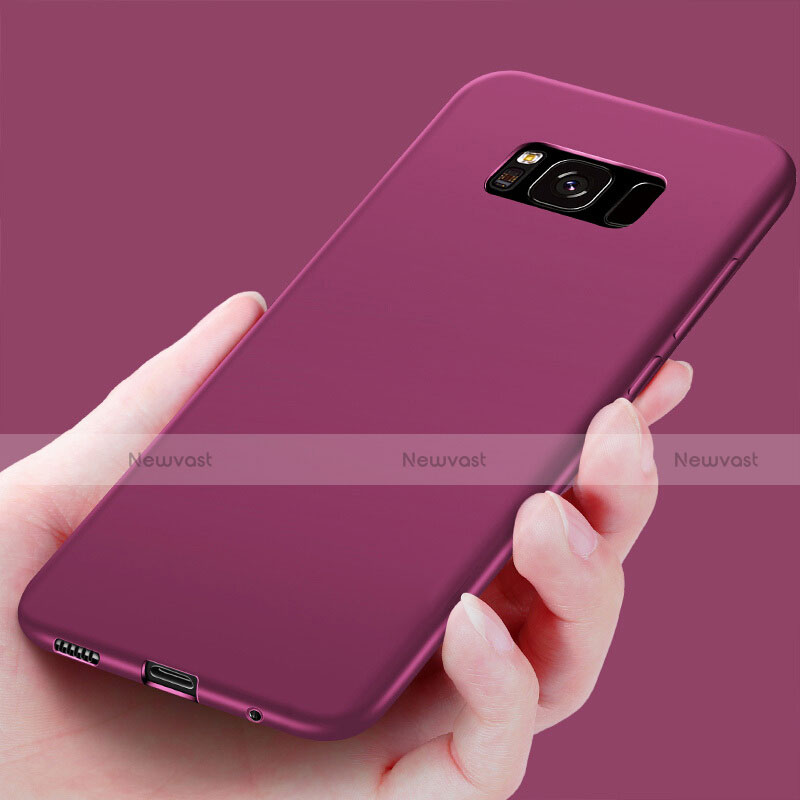 Silicone Candy Rubber Gel Soft Cover for Samsung Galaxy S8 Plus Purple