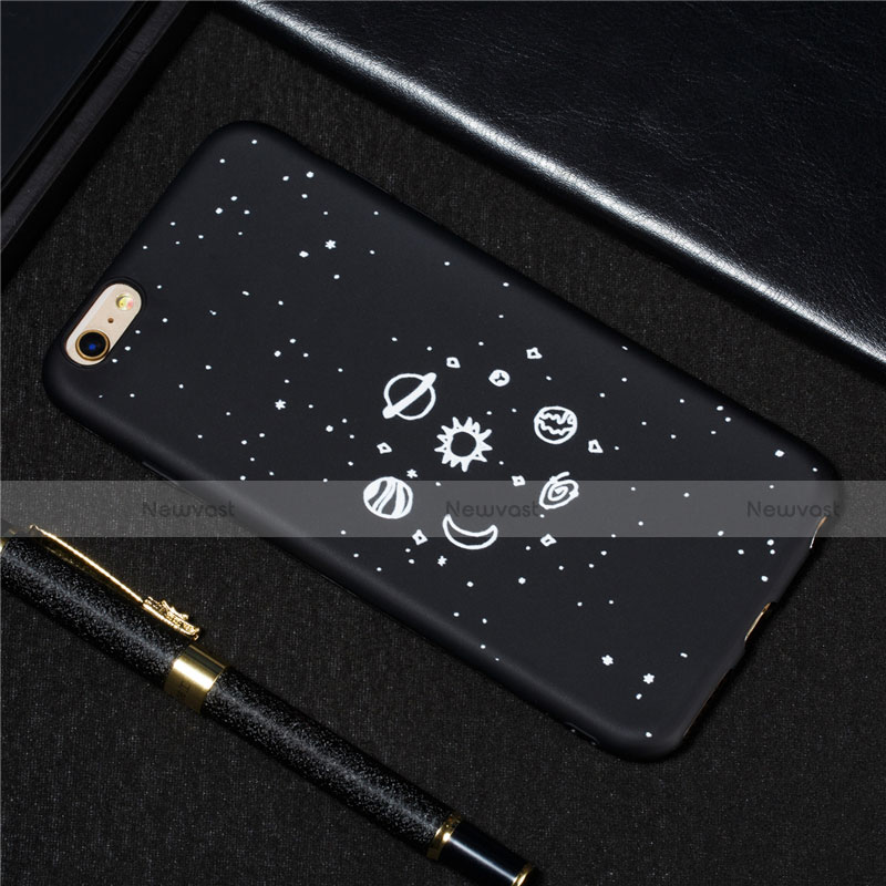 Silicone Candy Rubber Gel Starry Sky Soft Case Cover for Apple iPhone 6 Plus