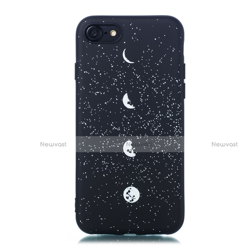 Silicone Candy Rubber Gel Starry Sky Soft Case Cover for Apple iPhone 8 Mixed