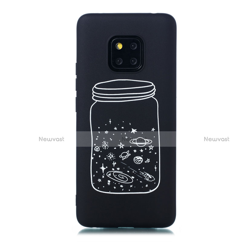 Silicone Candy Rubber Gel Starry Sky Soft Case Cover for Huawei Mate 20 Pro White