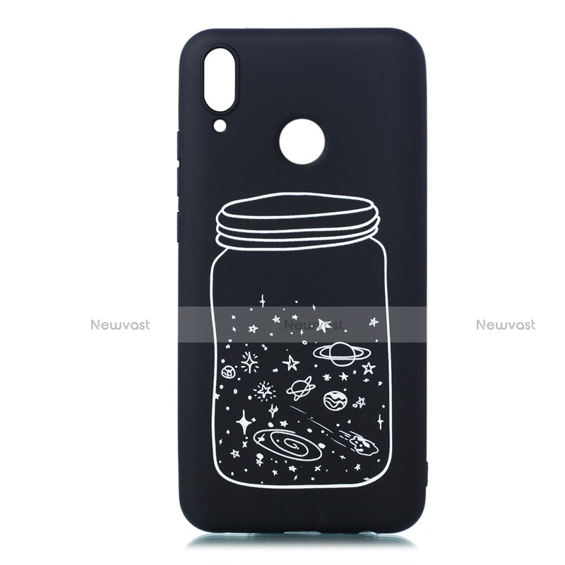 Silicone Candy Rubber Gel Starry Sky Soft Case Cover for Huawei Y9 (2019) White