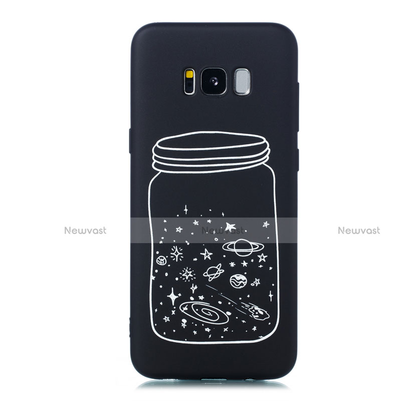 Silicone Candy Rubber Gel Starry Sky Soft Case Cover for Samsung Galaxy S8 Plus White