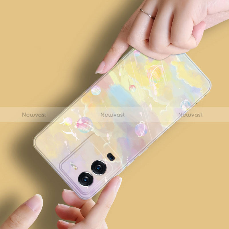 Silicone Candy Rubber Gel Starry Sky Soft Case Cover S01 for Vivo V25 Pro 5G