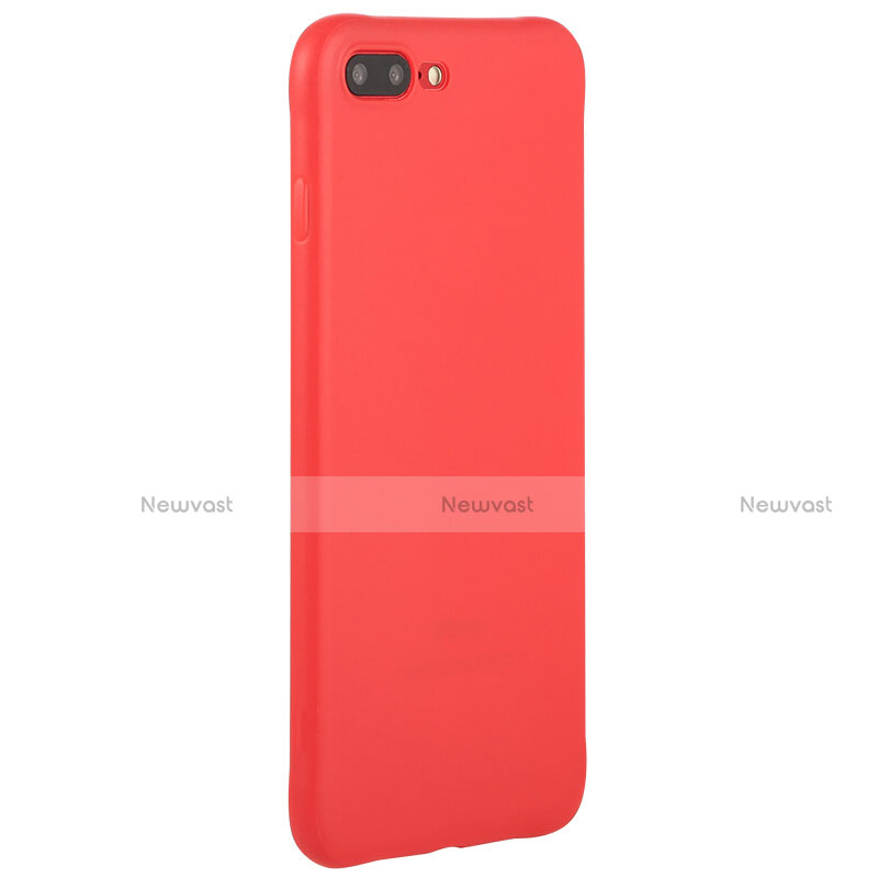Silicone Candy Rubber Soft Case TPU C02 for Apple iPhone 7 Plus Red