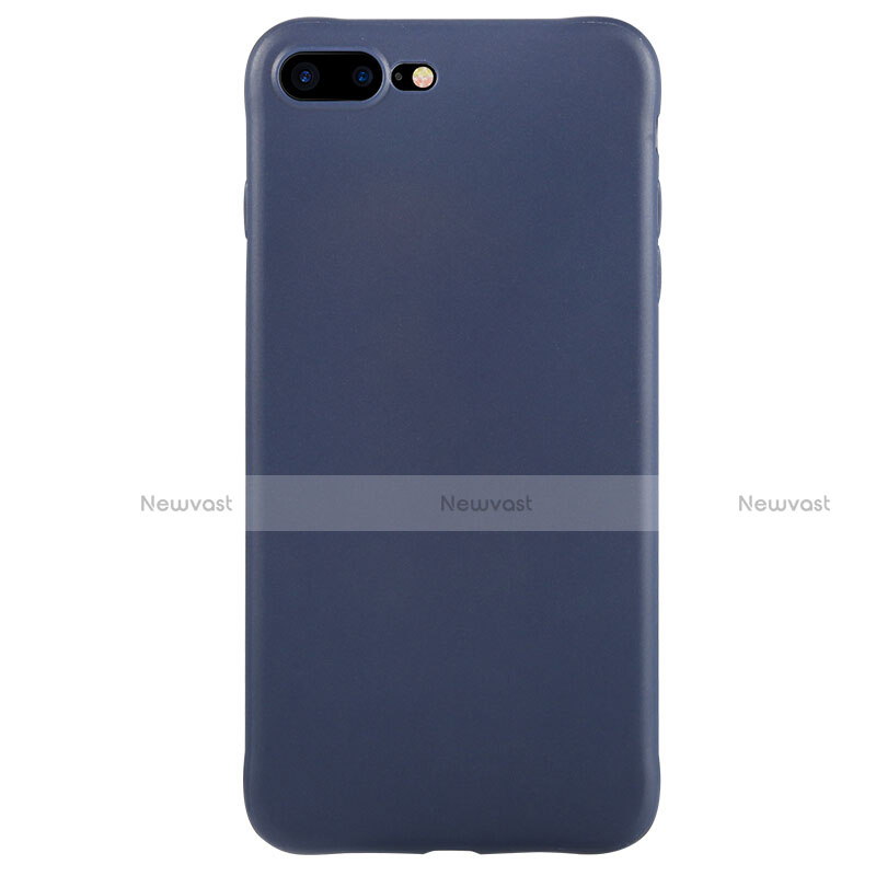 Silicone Candy Rubber Soft Case TPU C02 for Apple iPhone 8 Plus Blue