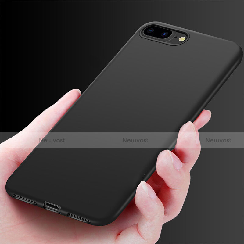 Silicone Candy Rubber Soft Case TPU for Apple iPhone 7 Plus Black