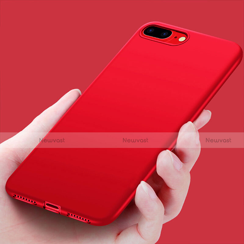 Silicone Candy Rubber Soft Case TPU for Apple iPhone 8 Plus Red