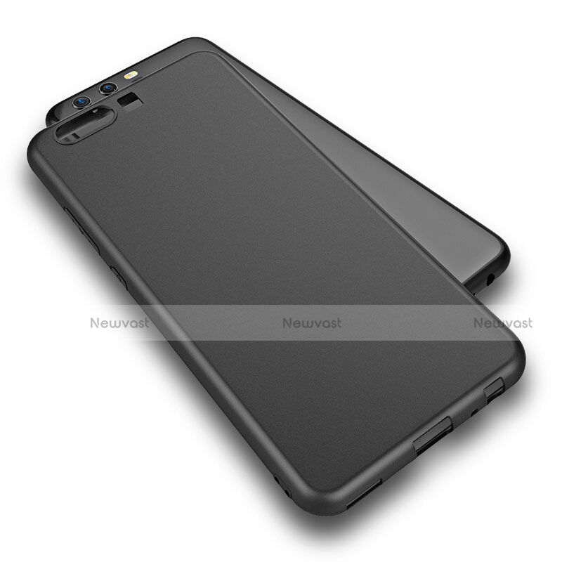 Silicone Candy Rubber Soft Case TPU Q01 for Huawei P10 Black